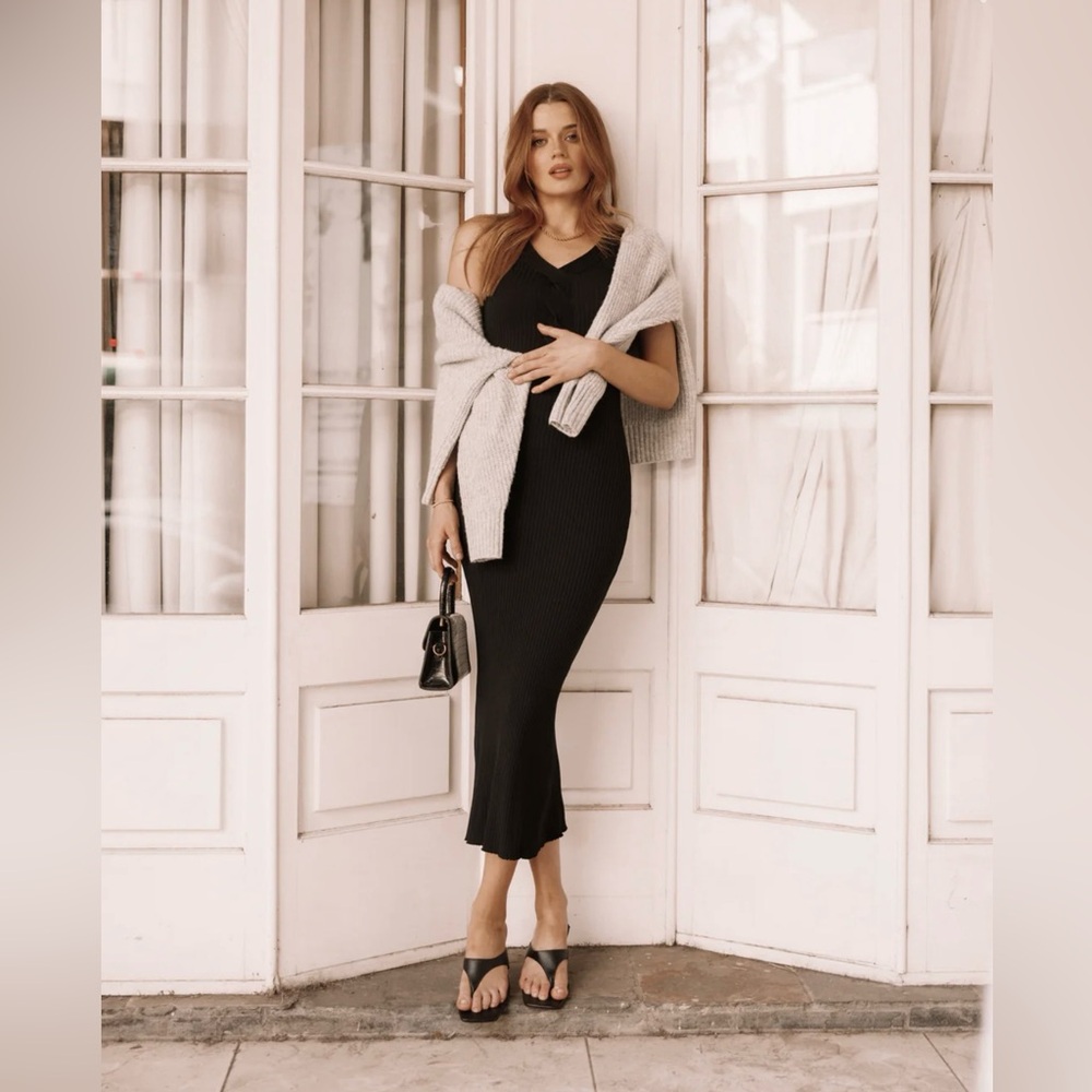 Petal & Pup Easton Knit Ribbed Dress
